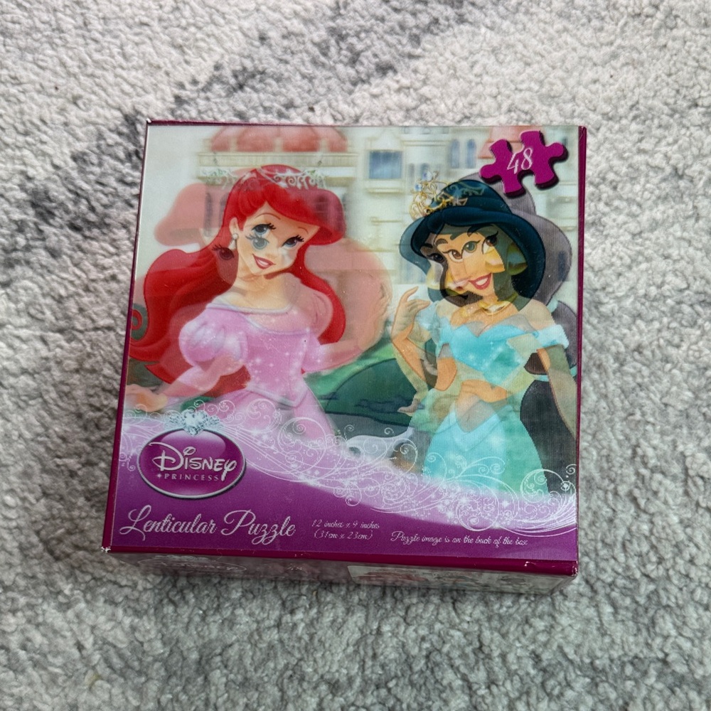 Disney Princess Lenticular Puzzle - Purple and Green